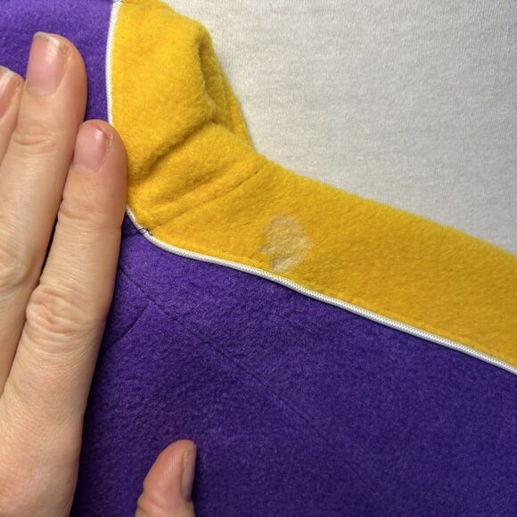 reebok Minnesota Vikings 1/4 Zip Fleece pullover Youth size XL With Pockets - Picture 9 of 11